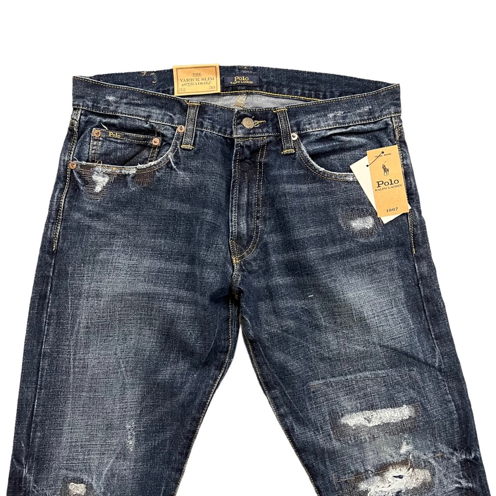 POLO RALPH LAUREN Mens The Varick Slim Straight Jeans - Picture 4 of 14